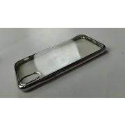 Силиконовый чехол для iPhone X XS серебристый